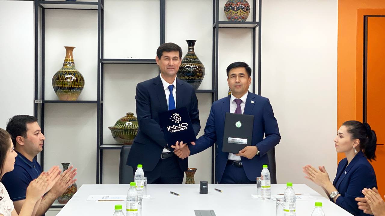 “Inno Texnopark” oʻrtasida hamkorlik bitimi imzolandi.